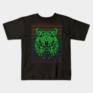 Cat - Green Version Kids T-Shirt